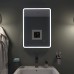 Croydex Flexi-Fix 23W Henderson LED Bathroom Framed Mirror - IP44 - 500 x 70 x 40mm - 3000K/6400K