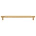 Alexander & Wilks Brunel 12mm Knurled T-Bar Cabinet Pull Handle - 192mm Centres - PVD Satin Brass