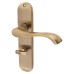 Exel Antique Brass Scroll Bathroom Door Handle - Ancona Range - 180 x 39mm