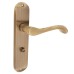 Exel Antique Brass Scroll Bathroom Door Handle - Ancona Range - 180 x 39mm