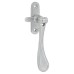 Carlisle Brass Victorian Mortice & Hook Plate Casement Window Fastener - Reversible - Satin Chrome