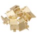 Exel Heavy Duty Raised Bookcase Clip - Electro Brass Plated - Pack of 10
