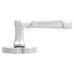 Exel Polished Chrome Scroll Door Handles on Round Rose 