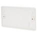 Exel 2 Gang Blank Plate - White 