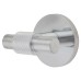 Hampstead Knurled Single Coat Hook - 55 x 52mm - Satin Chrome