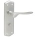 Exel Satin Chrome Bathroom Door Handle - Rome Range - 170 x 50mm