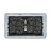 Knightsbridge 10AX 4 Gang Screwless Flat Plate Light Switch - Brushed Chrome