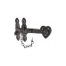 Elan Cottage Thumb Latch Set - Metalized Antique Black Iron