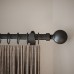 Rothley 25mm Solid Ball Curtain Pole Finial - Matt Black - Pack of 2
