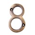 Heritage Brass by M Marcus 76mm Screw Fix Door Numeral - 8 - Antique Brass