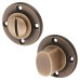 Burlington BUR81 by Frelan Bathroom Turn & Release with Plain Rose - 53mm Diameter - Antique Brass