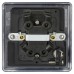 Knightsbridge 20A 1 Gang DP Round Edge Appliance Switch with Neon & Flex Outlet - Matt Black