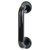 Hoppe AR602/220 Nylon D-Bar Door Pull Handle on Rose - Screw Fix - 220mm c/c- Ebony Black