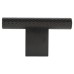 Hendel & Hendel Kellas 10mm T-Bar Cabinet Knob - 60 x 33mm - Matt Black