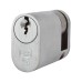Eurospec 5 Pin 40mm Oval Single Cylinder - 30 + 10mm - Satin Chrome - Keyed to Differ