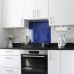 Exel Aluminium Kitchen Splashback - 600 x 750mm - Gloss Ultra Marine Blue