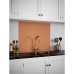 Self Adhesive Glass Kitchen Splashback - 750 x 900mm - Copper
