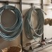elfa Garage+ Storage Top Track System - Wide Double L-Hook for Storage Track - Matt Grey