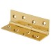 Solid Drawn Butt Door Hinge - 100 x 60 x 2.4mm - Polished Brass - Pair