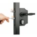 Locinox LAKQ H2 Heavy Duty Gate Lock Kit - 160 x 30 x 91mm - Black 