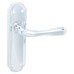 Hampstead Polished Chrome Latch Door Handle - Genoa Range - 168 x 45mm