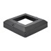 Metal Base Plate Cover - 80 x 80mm - Premium Black Galvanised