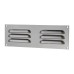 Exel Hooded Louvre Vent - 229 x 76mm - 2470mm² Free Air Flow - Satin Chrome