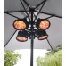 Forum Zink Ruby IPX3 4 x 450W Parasol Heater - 1800W