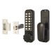 Borg BL2601 External Marine Grade Easicode Pro Push Button Code Lock and Latch - Holdback - Black