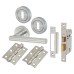 Exel Bella 3 Lever Sashlock Door Handle on Rose Kit - Satin Chrome