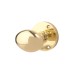 Exel Victorian Oval Mortice Door Knob - 61mm Rose Diameter - Polished Brass