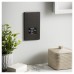 Knightsbridge 115/230V Screwless Flat Plate Dual Voltage Shaver Socket - Smoked Bronze/Black