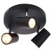Forum Inlight Harvey 3 Light Circular Ceiling Spotlight - Matt Black
