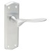 Exel Satin Chrome Latch Door Handle - Rome Range - 170 x 50mm