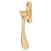 Carlisle Brass Victorian Mortice & Hook Plate Casement Window Fastener - Reversible - Polished Brass