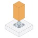 Simpson Strong Tie PPRC Adjustable Elevated Post Base for 100-200mm Posts - 100-150mm Height
