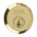 ERA 5 Pin Replacement Rim Cylinder - Polished Brass - Keyed Alike