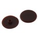 Plastic Cam Cap - 17mm Diameter - Brown - Pack of 50