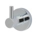 Fitzroy of London Style Single Robe Hook - 95 x 70 x 55mm - Polished Chrome