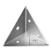 Pyramid Corner Brace - 45 x 45 x 45mm - Zinc Plated - Pack of 10