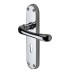 M Marcus Polished Chrome Keyhole Lock Door Handle - Donna Range - 183 x 42mm
