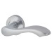 Exel Scarlett Bathroom Lock Door Handle on Rose Kit - Satin Chrome