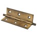 Solid Drawn Finial Butt Cabinet Hinge - 64 x 35 x 1.45mm - Antique Brass - Pair