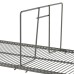 elfa Top Track System - Click In Ventilated Wire Shelf Divider - 411 x 54 x 200mm - Graphite