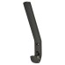 Hoppe AR617A Nylon Single Hat & Coat Hook Face Fix - 164 x 20 x 35mm - Ebony Black