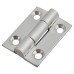 Solid Drawn Butt Cabinet Hinge - 25 x 19 x 1.45mm - Satin Chrome - Pair
