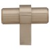 Exel Collared T-Bar Cabinet Knob - 60 x 32mm - Satin Stainless Steel
