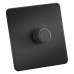 Knightsbridge 5 - 150W 1 Gang 2 Way Push On/Off Rotary Intelligent LED Dimmer Switch - Anthracite