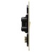 Knightsbridge 45A 2 Gang Flat Plate Double Pole Cooker Switch with Neon - Brushed Brass