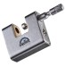 Squire Armoured Steel Shutter Lock - 60mm Body - 22 x 12mm Shackle - Keyed to Differ - Chrome